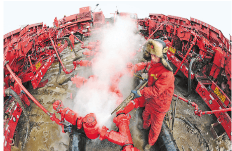油田壓裂場景圖 油田壓裂場景圖